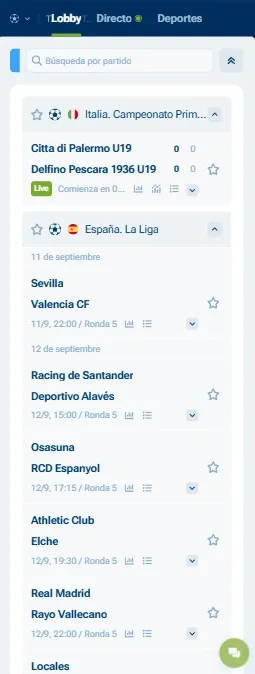 1xBet línea deportiva con mercados y estadísticas