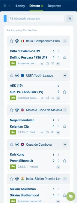 1xBet LIVE cuotas y apuestas en directo